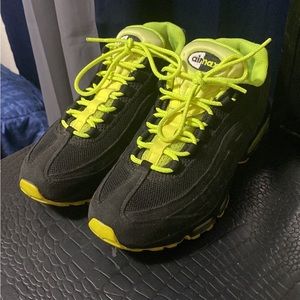 Black volt Nike Air Max 95 
Only wore twice